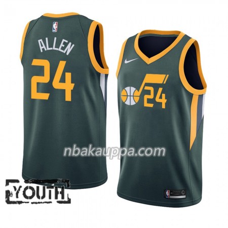 Utah Jazz Grayson Allen 24 2018-19 Nike Vihreä Pelipaidat Swingman - Lasten